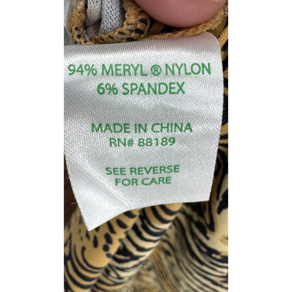Lilly Pulitzer Maxi Dress Women Large Tan Animal Print Jungle Safari Long Sleeve - Picture 8 of 16